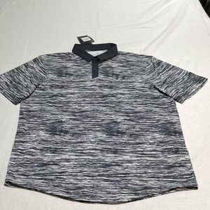 NWT, Under Armour, Black and White Polo shirt